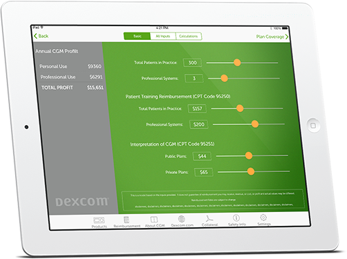 Dexcom tablet